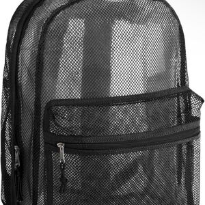 Black Mesh Backpack